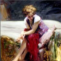 Pino Daeni - Impression oil painting.